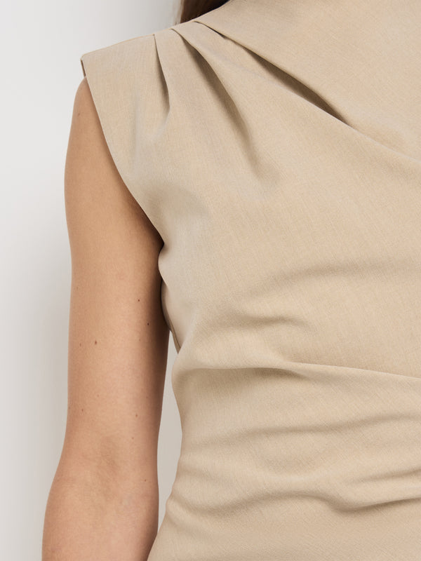 SHEIKE Elle Mini Dress Sand 1007925 Fabric Image