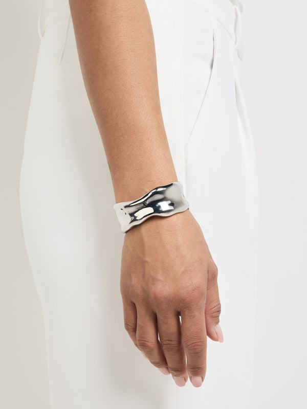 SHEIKE Celyse Bangle Silver 1007949 Model Image