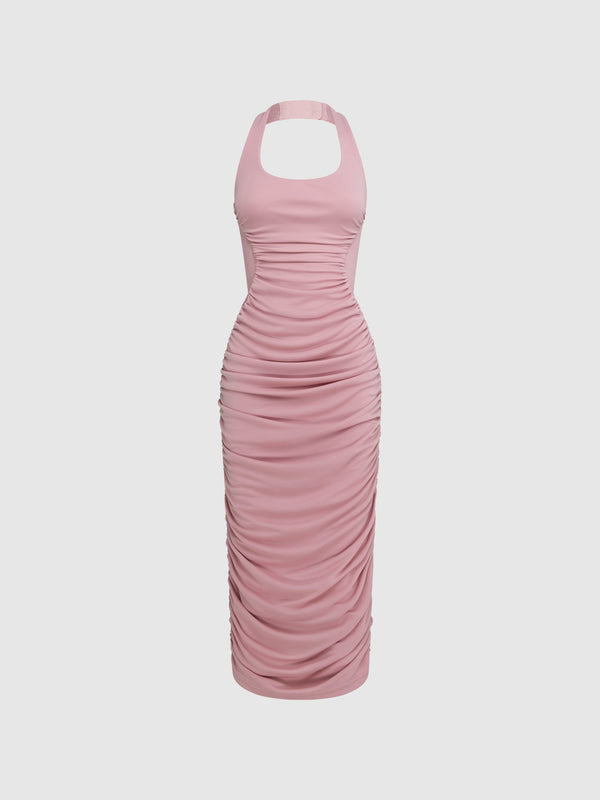 SHEIKE Daphne Midi Dress Pink 1007956 Ghost Image