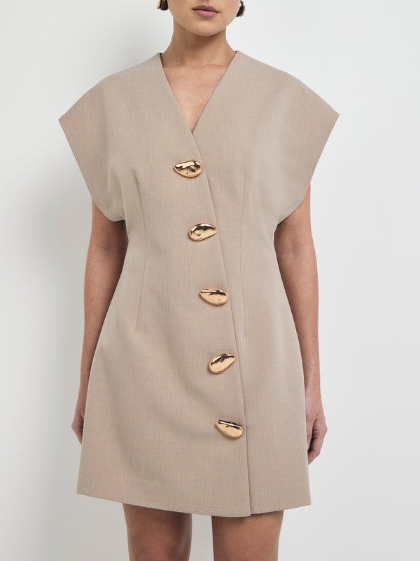 SHEIKE Rosalie Mini Dress Mushroom 1007962 Detail Image