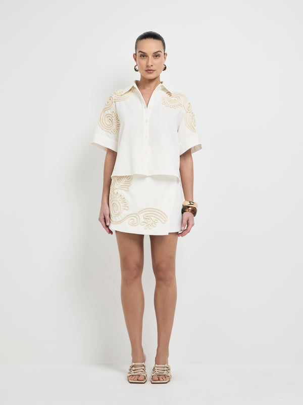 SHEIKE Estelle Skirt Ivory 1007973 Front Image Styled