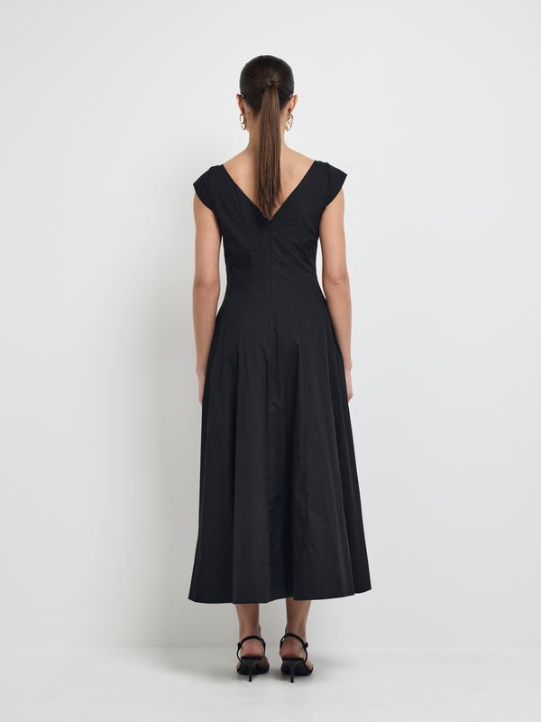 SHEIKE Amelie Midi Dress Black 1008046 back Image