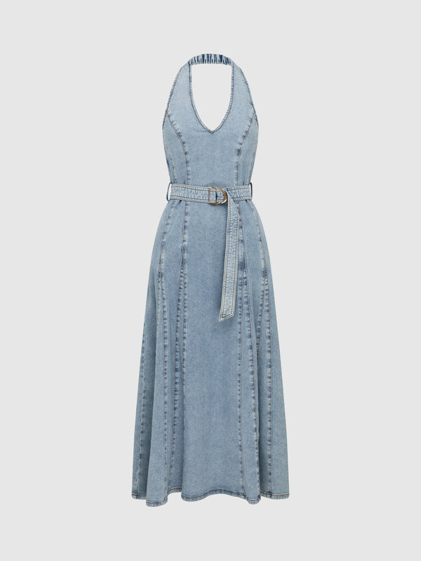 Ghost SHEIKE Emma Denim Dress Blue 1008066 Ghost