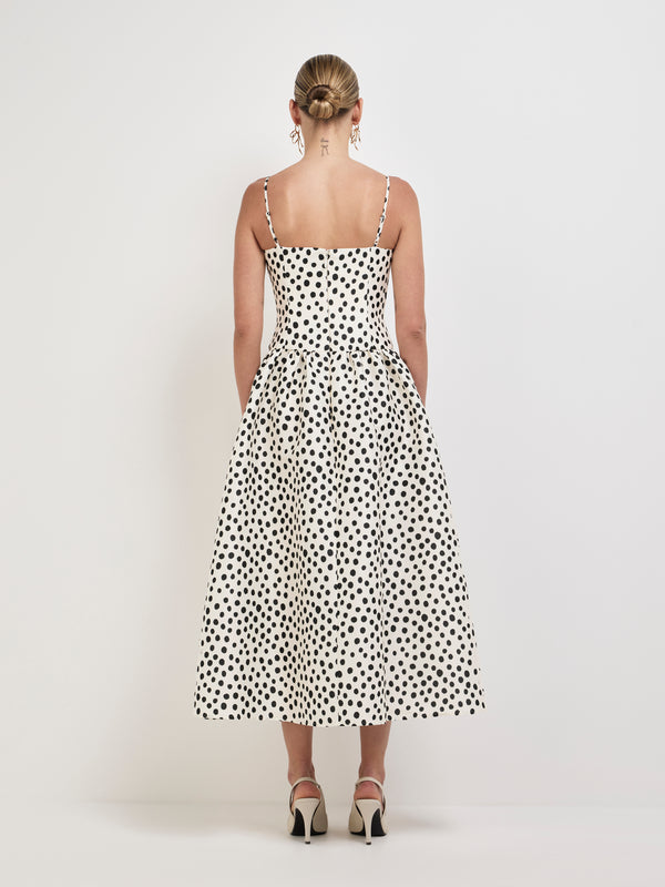 SHEIKE Maya Midi Dress Spot 1008073 Back Image