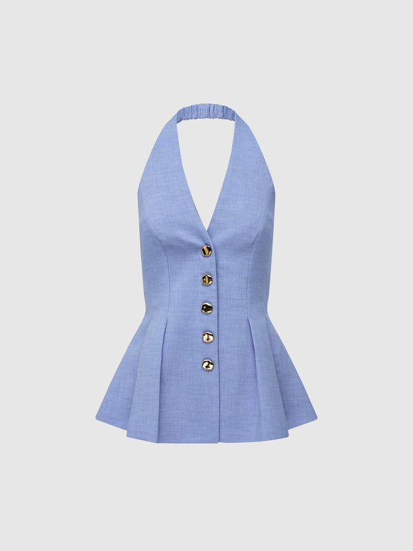 SHEIKE Studio Vest Blue 1008083 Ghost Image