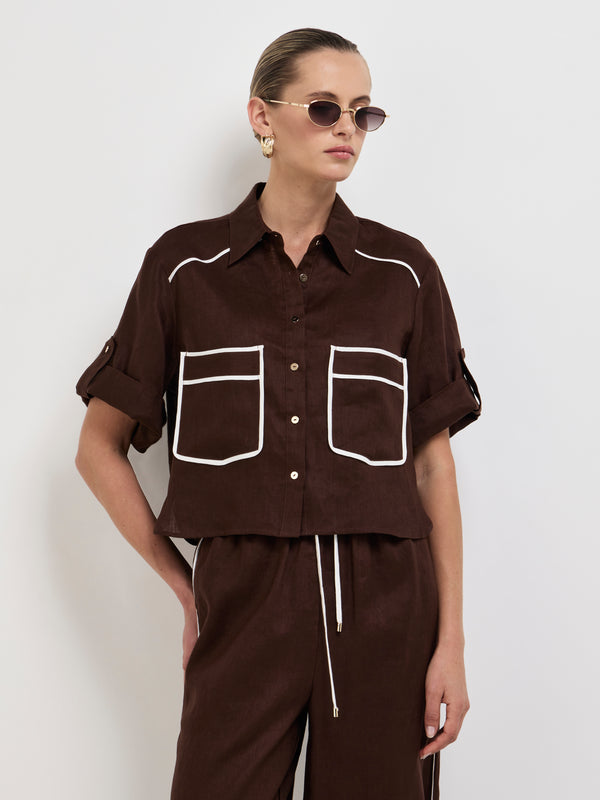 Size8 SHEIKE Millie Shirt Brown 1008088 Detail Image