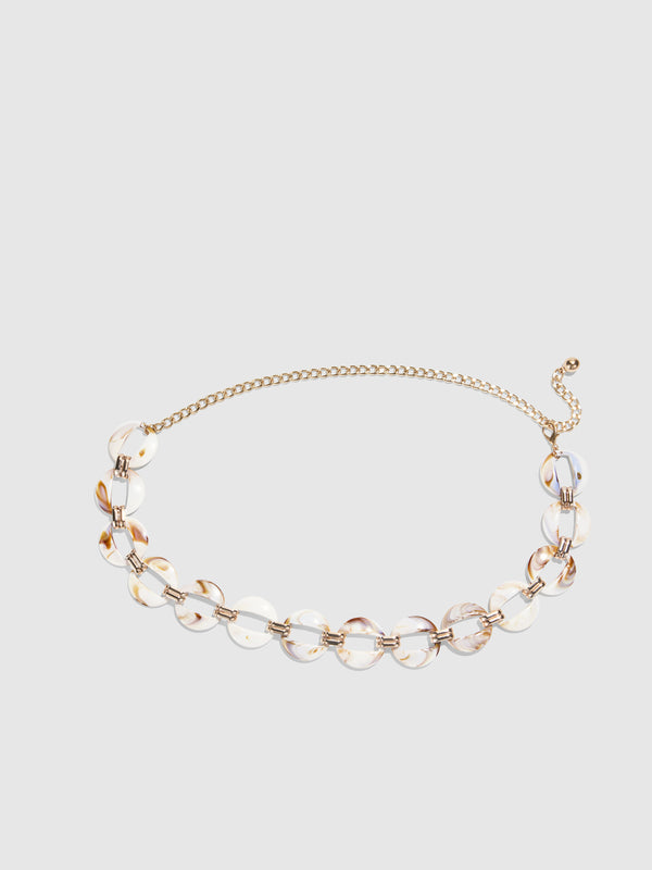 SHEIKE Lia Belt Gold Cream 1008133 Ghost Image