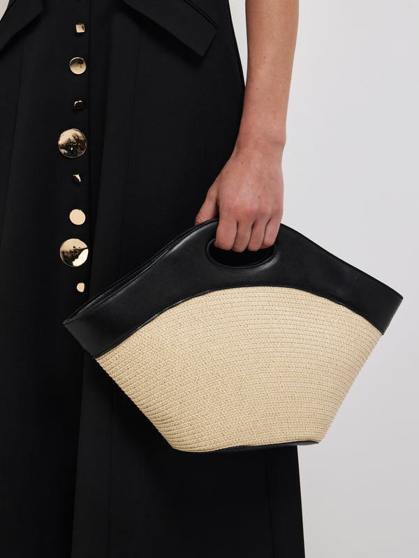 SHEIKE Hamilton Bag Ecru Black 1008139 Model Image