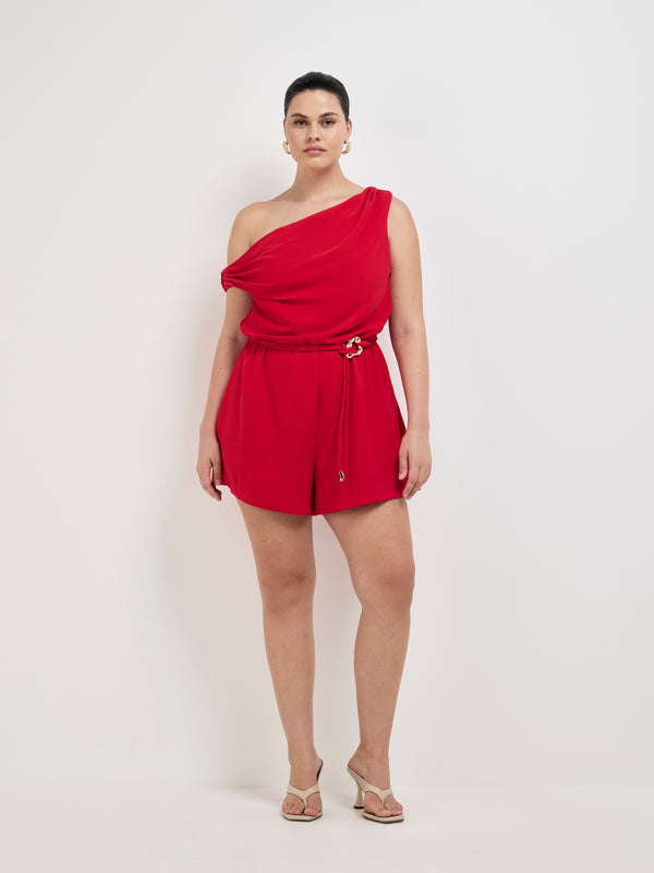 Size12 SHEIKE Lydia Playsuit Red 1008141 Front Image