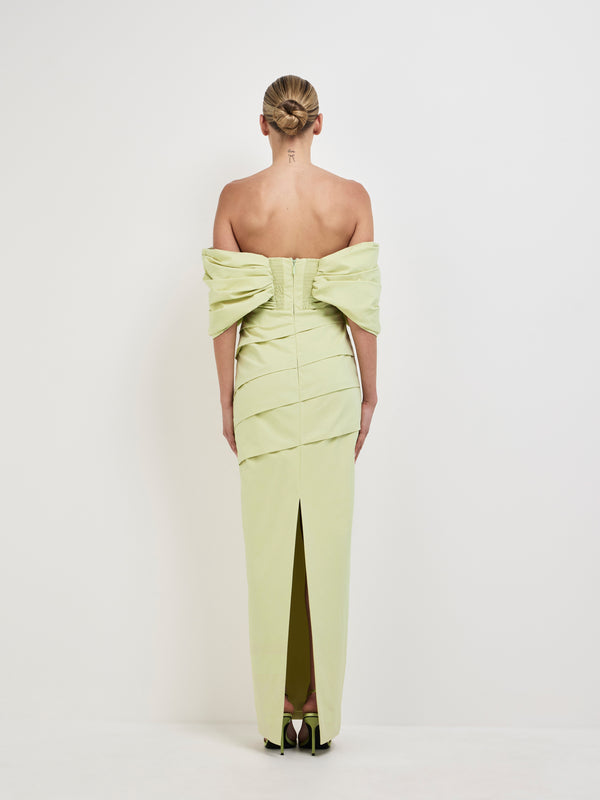 SHEIKE Camilla Maxi Dress Green 1008144 Back Image