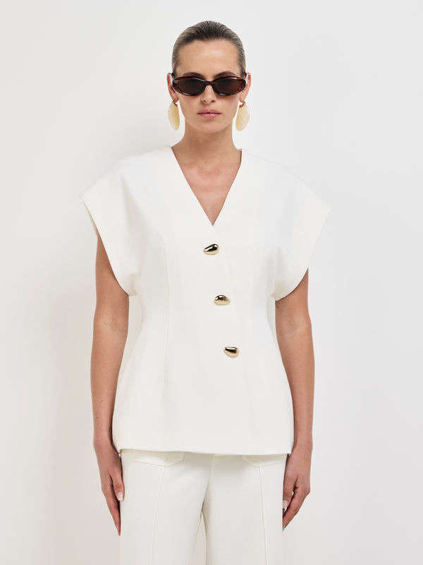 Size8 SHEIKE Harper Shirt White 1008167 Front Image