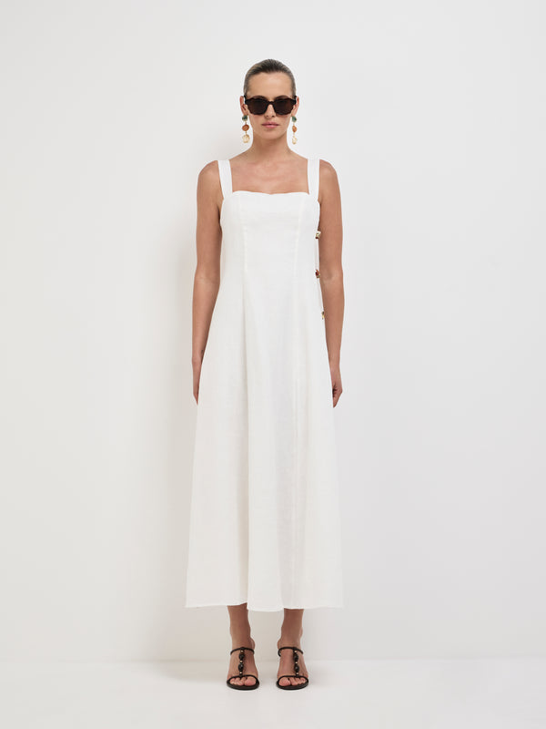 Side8 SHEIKE Alexa Midi Dress White 1008180 Front Image