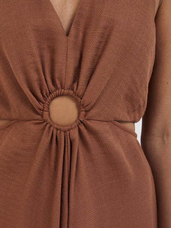SHEIKE Nomi Midi Dress Caramel 1008181 Detail Image