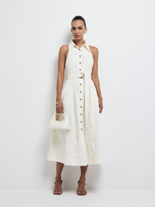 SHEIKE Maisie Midi Dress Ivory 1008182 Front Styling Image