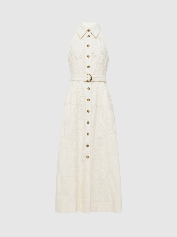 SHEIKE Maisie Midi Dress Ivory 1008182 Ghost Image