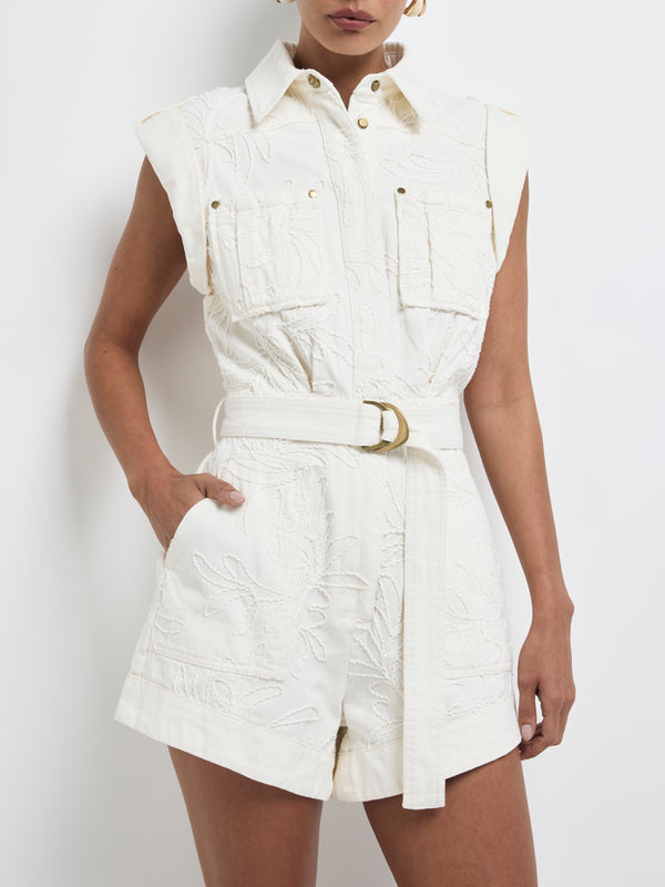 SHEIKE Maisie Playsuit Ivory 1008184 Detail Image