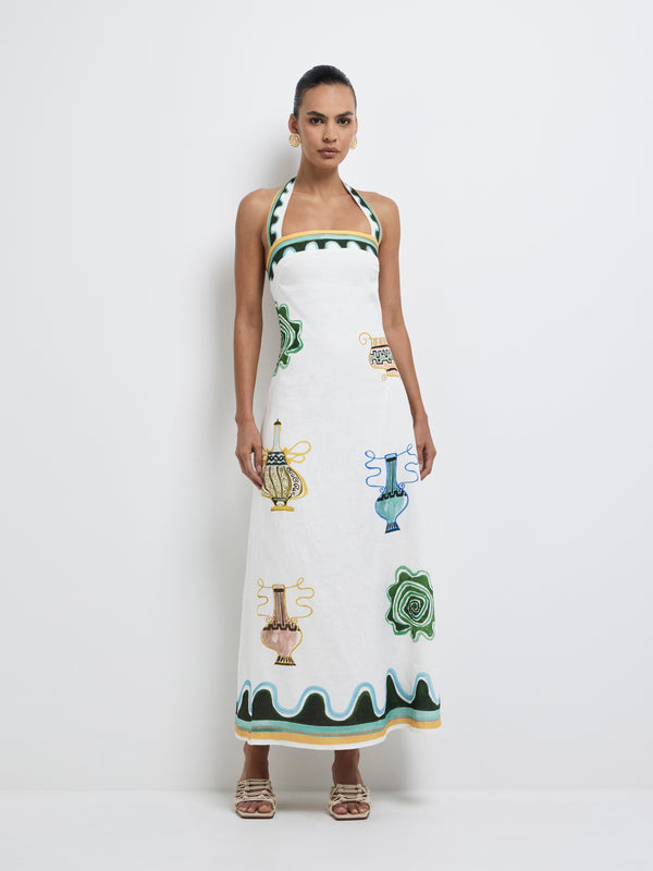 SIze8 SHEIKE Rhodes Maxi Dress Print 1008245 Front Image