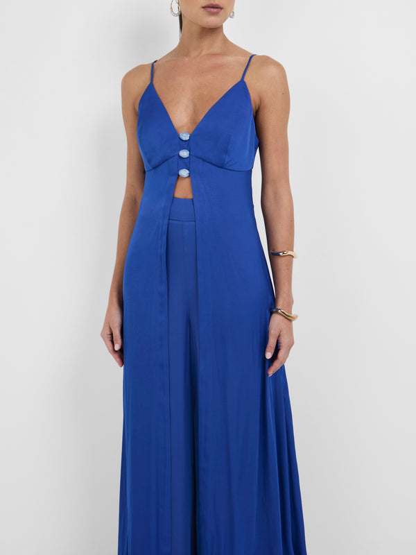 SHEIKE Issy Longline Top Blue 1008292 Close Up Image