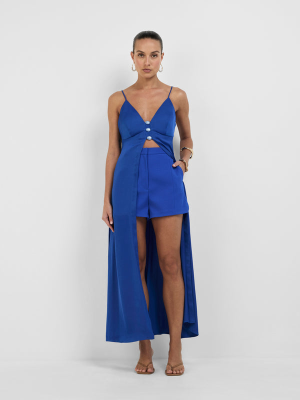 SHEIKE Issy Longline Top Blue 1008292 Styled Image