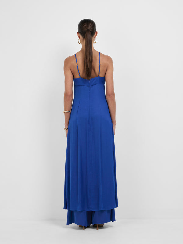 SHEIKE Issy Longline Top Blue 1008292 Back Image