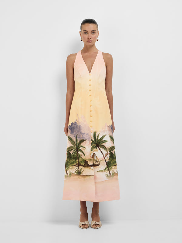 Size8 SHEIKE Seascape Midi Dress Print 1008350 Front Image