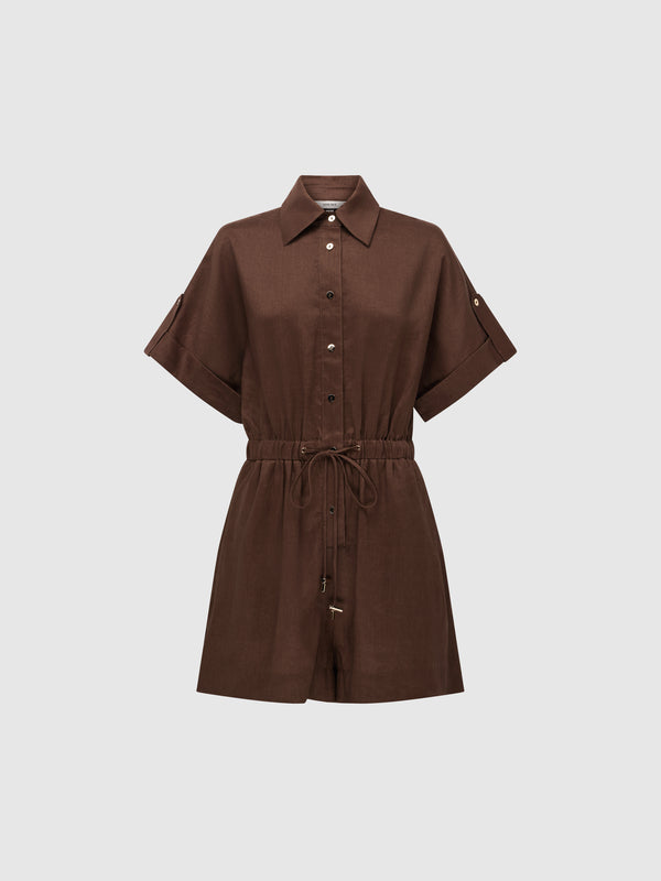 SHEIKE Ravello Playsuit Chocolate 1008369 Ghost Image