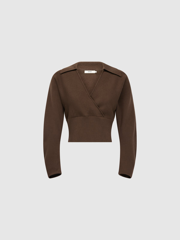 SHEIKE Izzy Knit Jumper Chocolate 1008525 Ghost Image