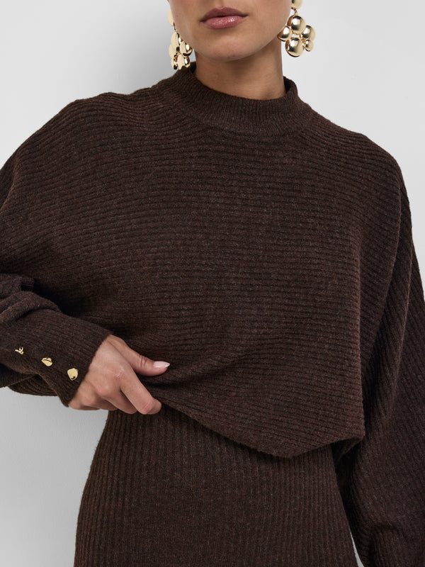 SHEIKE Arina Mini Dress Set Chocolate 1008529 Detail Image