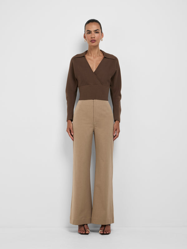 SHEIKE Xani Pant Fawn 1008568 Styled Front Image 