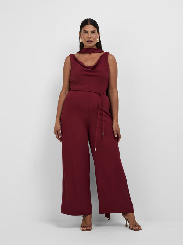 Size12 SHEIKE Lara Jumpsuit Sangria 1008583 Front Image