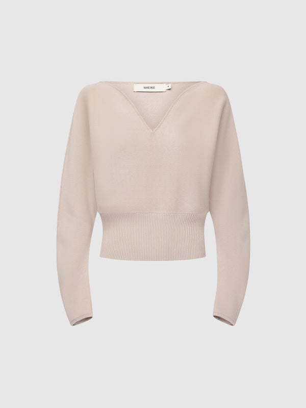 SHEIKE Daphne Knit Top Fawn 1008597 Ghost Image