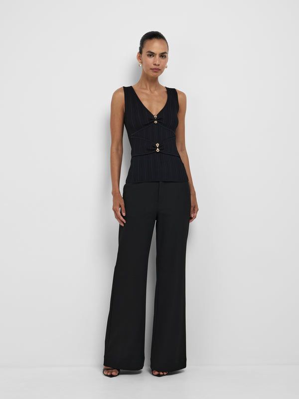 SHEIKE Angelina Knit Top Black 1008624 Front Image