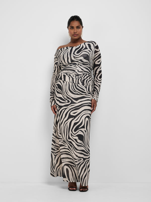 Size16 SHEIKE Romeo Dress Zebra 1008652 Front Image
