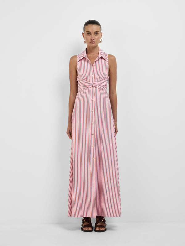 Size8 SHEIKE Anabella Midi Dress Stripe 1008666 Front Image