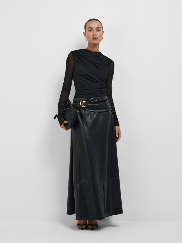 SHEIKE Midnights Top Black 1008679 Styled Front Image