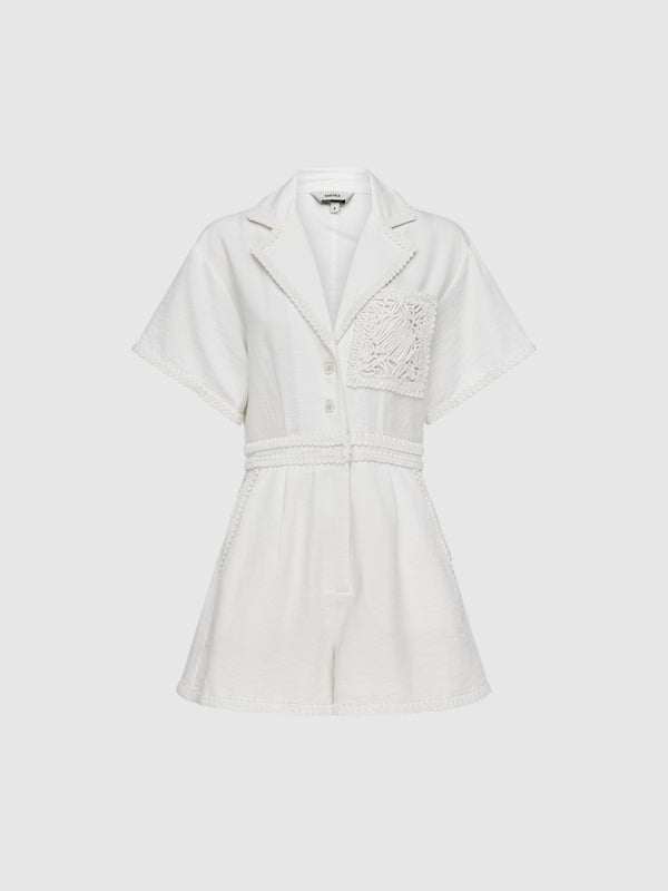 SHEIKE Marbella Playsuit White 1008460 Ghost Image