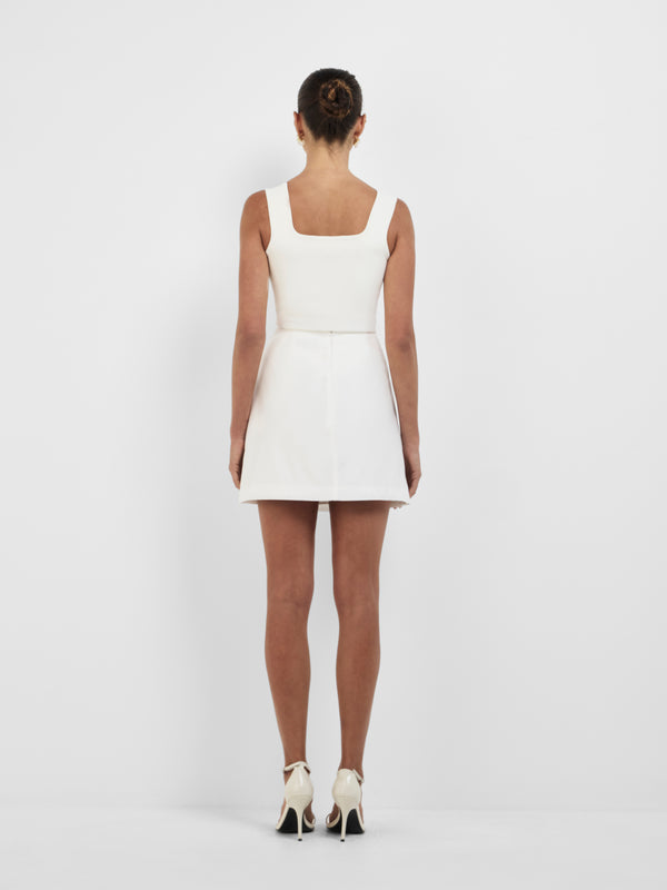 SHEIKE Marbella Mini Skirt Ivory 1008404 Back Image