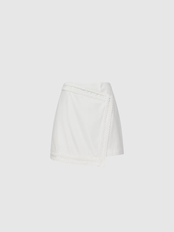 SHEIKE Marbella Mini Skirt Ivory 1008404 Ghost Image
