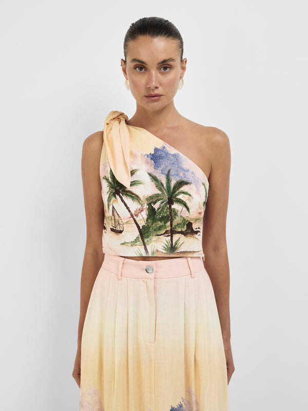 Size8 SHEIKE Seascape Top Print 1008398 Close Up Image