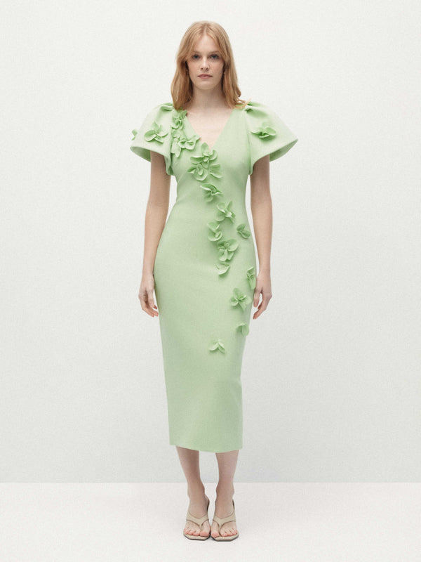 SHEIKE Michelle Midi Dress Avocado 1008013 Campaign Image