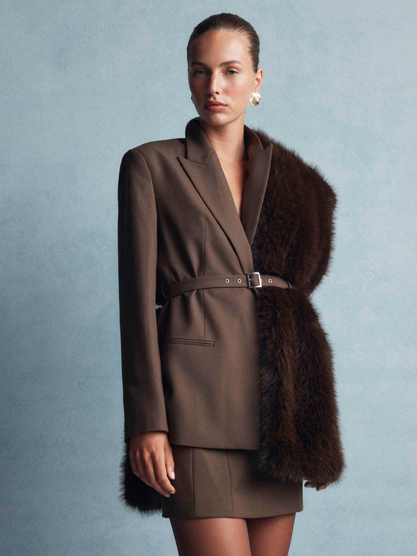 SHEIKE Thena Blazer Chocolate 1008487 Campaign Image