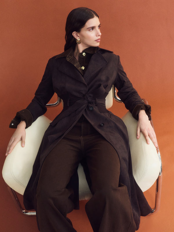 SHEIKE Annie Coat Cocoa 1008709 Campaign Image