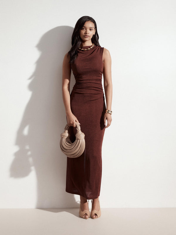SHEIKE Malibu Maxi Dress Chocolate 1007920 Campaign Image