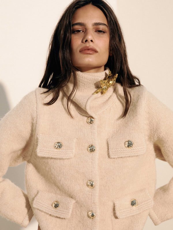 SHEIKE Regina Cardigan Ecru 1007788 Campaign Image