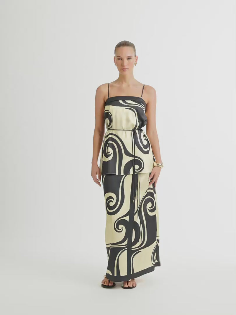 Video  SHEIKE Oceanic Swil Top Print 1007090 Video